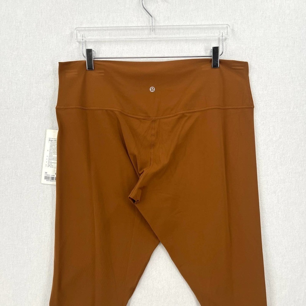 LULULEMON Align High Rise Crop 21" Legging Womens Plus 20 Copper Brown Pant NEW - Picture 7 of 15